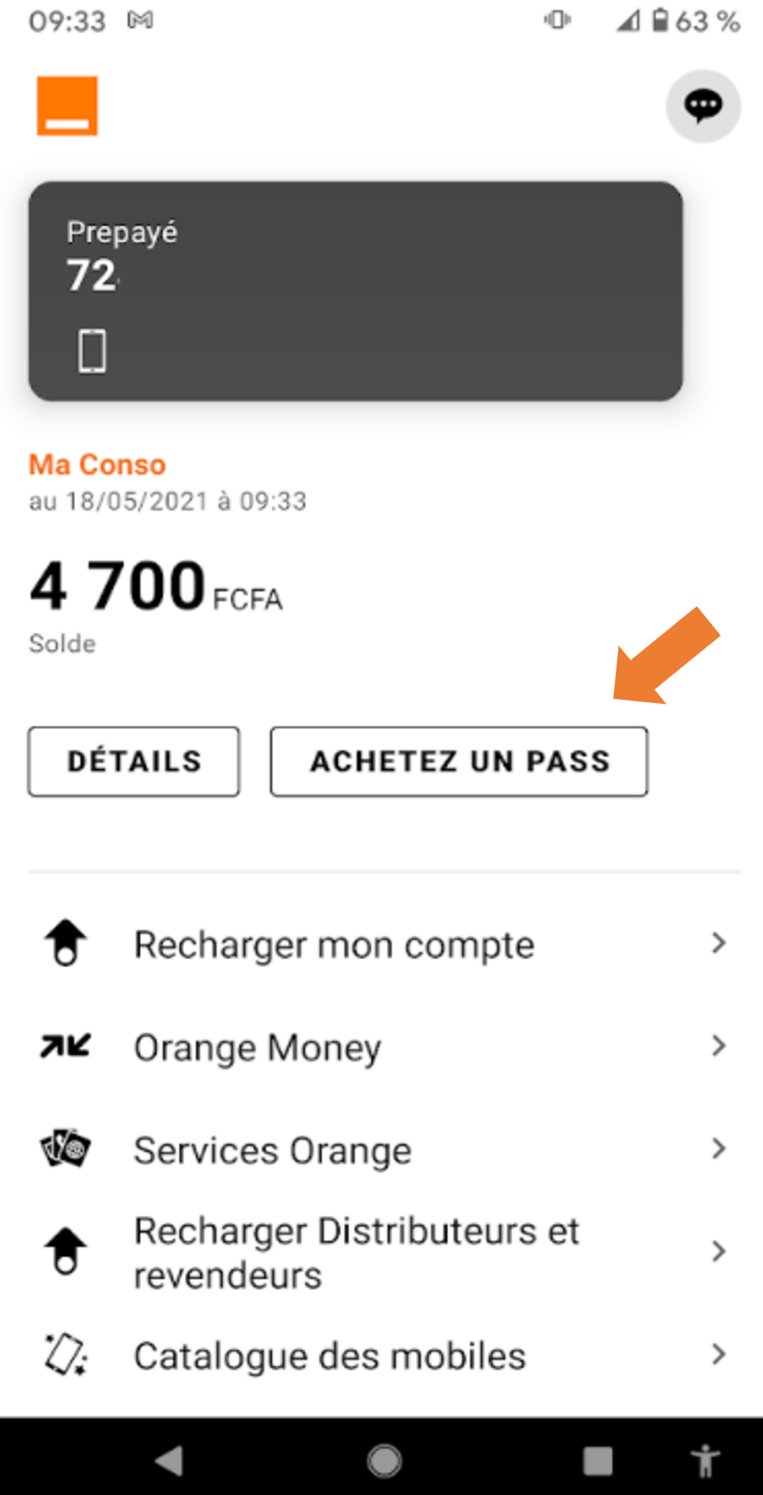 acheter un pass Orang Ti Mbi